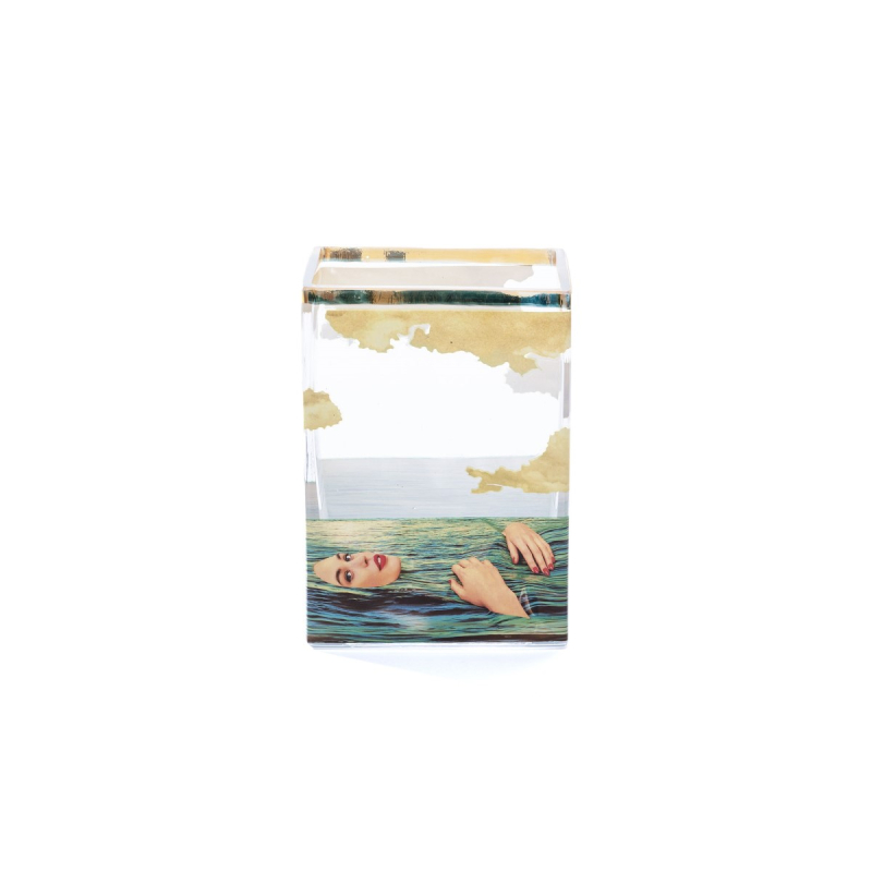 Ваза Seagirl Small Seletti Toiletpaper Glass Vase 14124 в #REGION_NAME_DECLINE_PP#