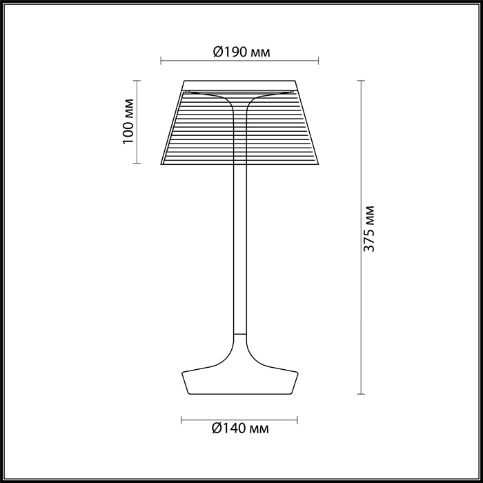 Настольная лампа Odeon Light Abel 4109/7TL в Санкт-Петербурге