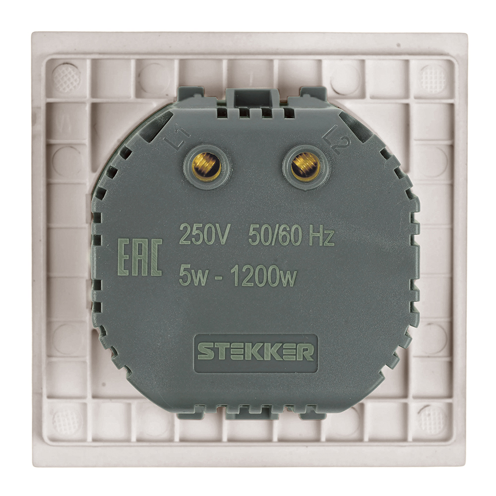 Выключатель диммирующий Stekker Мия RSW10-3106-08 пудровый жемчуг 50567 в #REGION_NAME_DECLINE_PP#