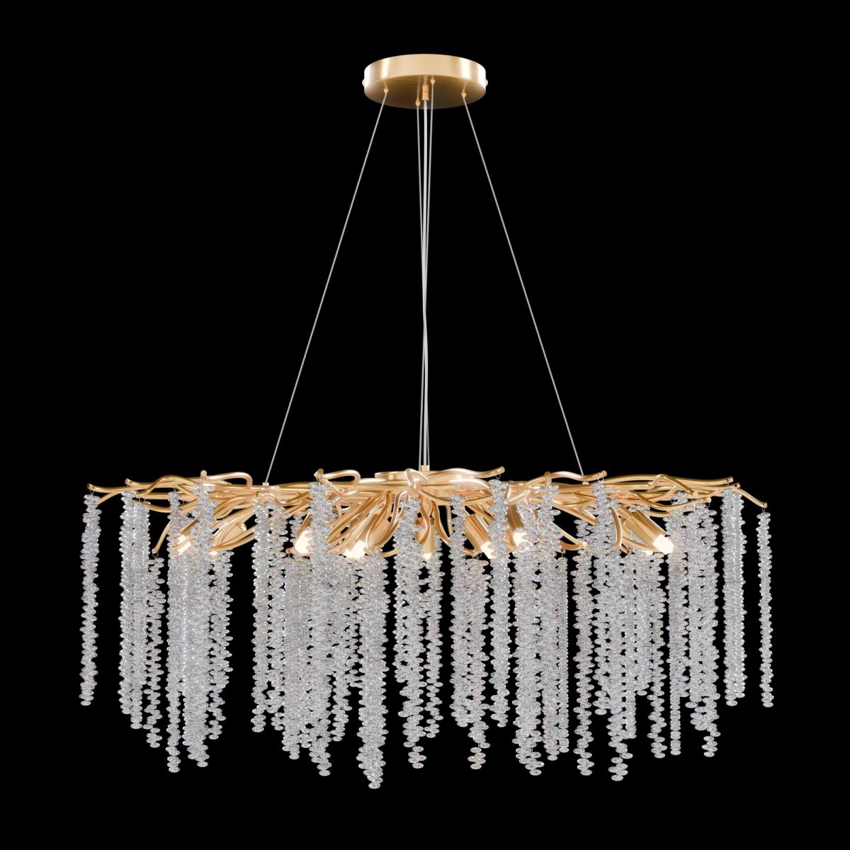 Подвесная люстра Lightera Curls LE303L-11G в #REGION_NAME_DECLINE_PP#