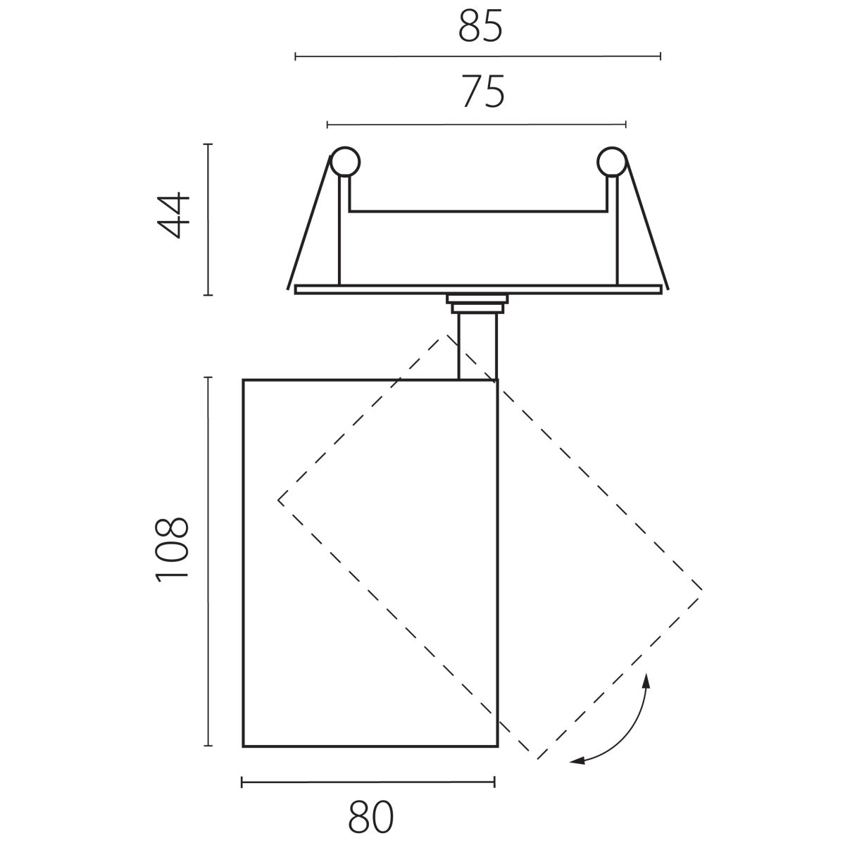 Встраиваемый светильник Lightstar Alta Base A5346RS в Санкт-Петербурге