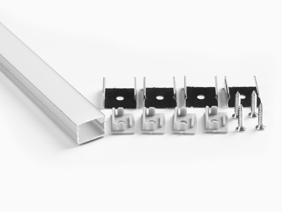 Профиль накладной LEDS POWER СПН1712 алюм. анод-й с матовым рассеивателем 2м 008431 в Санкт-Петербурге