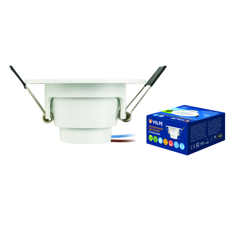 Встраиваемый светодиодный светильник (UL-00003242) Volpe ULM-Q261 5W/DW IP44 White в Санкт-Петербурге