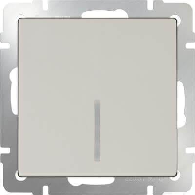 Выключатель Werkel одноклавишный с подсветкой слоновая кость WL03-SW-1G-LED-ivory 4690389059261 в Санкт-Петербурге
