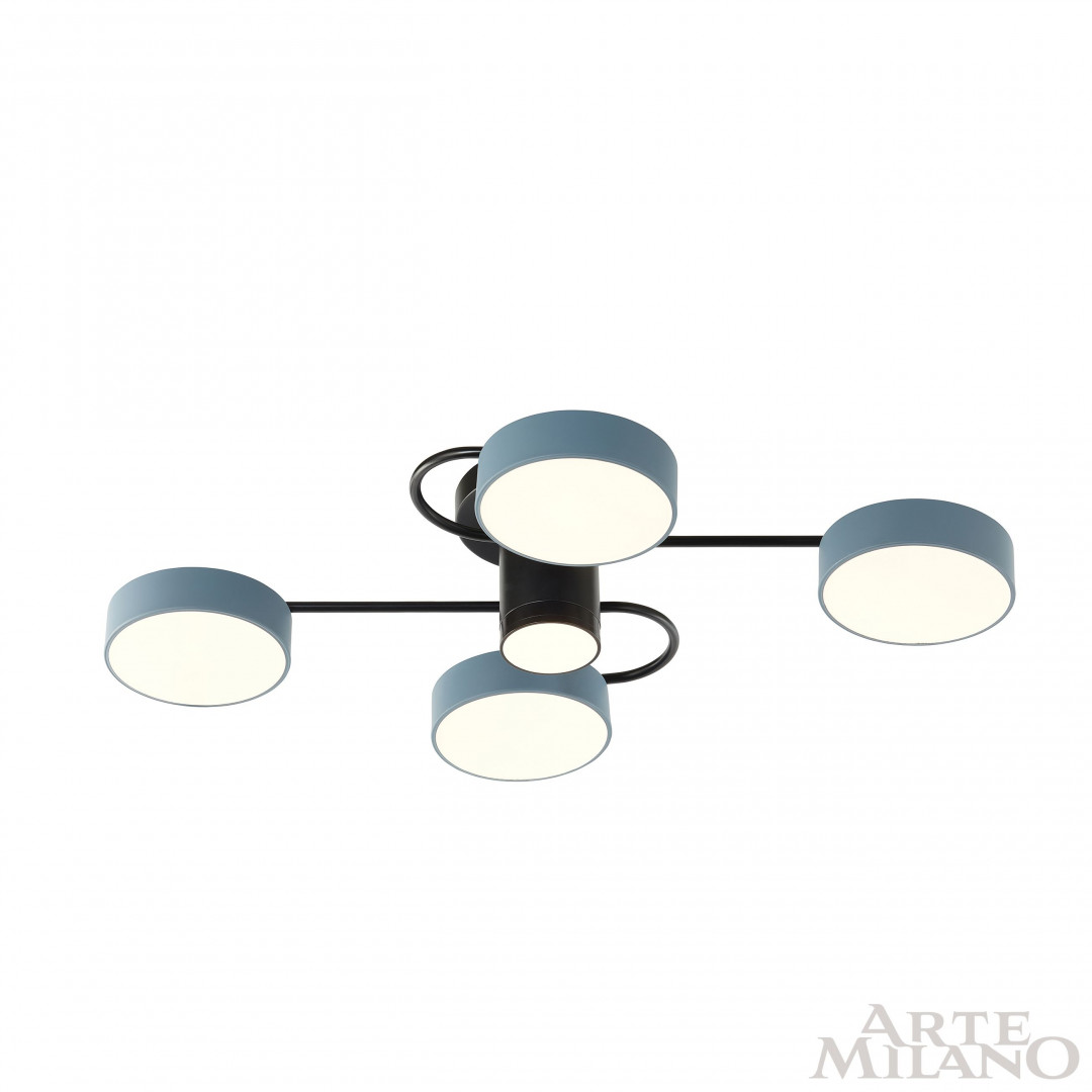 Потолочная люстра Arte Milano Ferrara 253039/4+1 Bk/Gr в Санкт-Петербурге
