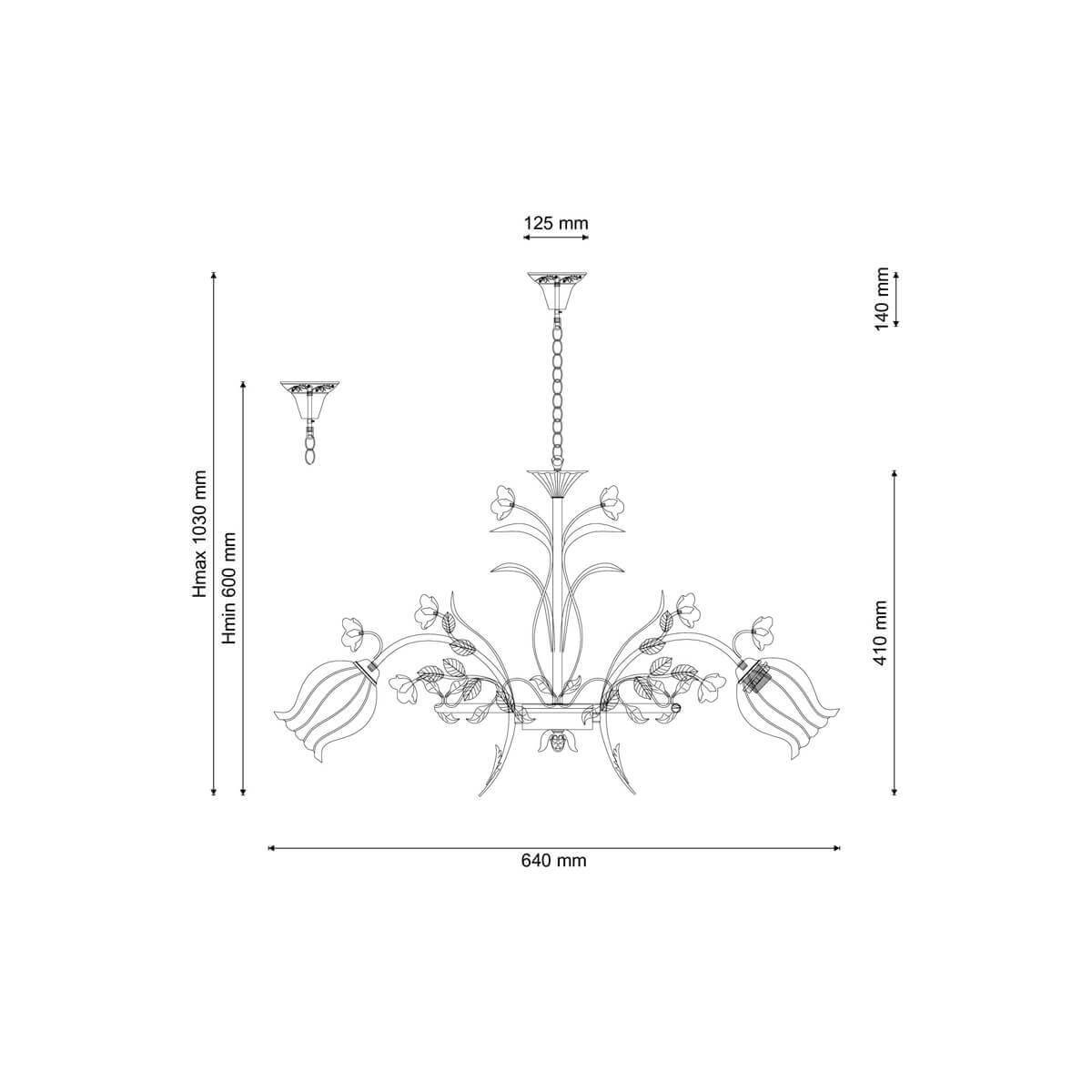 Подвесная люстра Lucia Tucci Fiori Di Rose 106.6 в #REGION_NAME_DECLINE_PP#