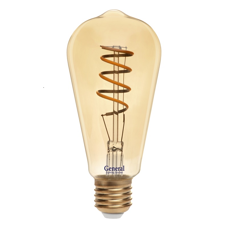 Филаментная светодиодная лампа General GLDEN-ST64SS-7-230-E27-2700 655306 в Санкт-Петербурге