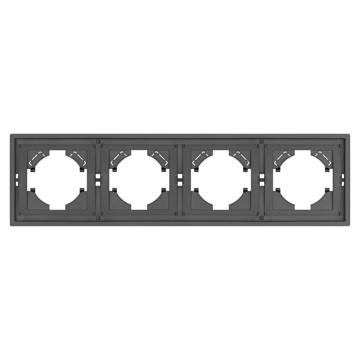 Рамка пластиковая на 4 поста Arlight FRM-TENDO-SFPL-4-GR 054655 в Санкт-Петербурге