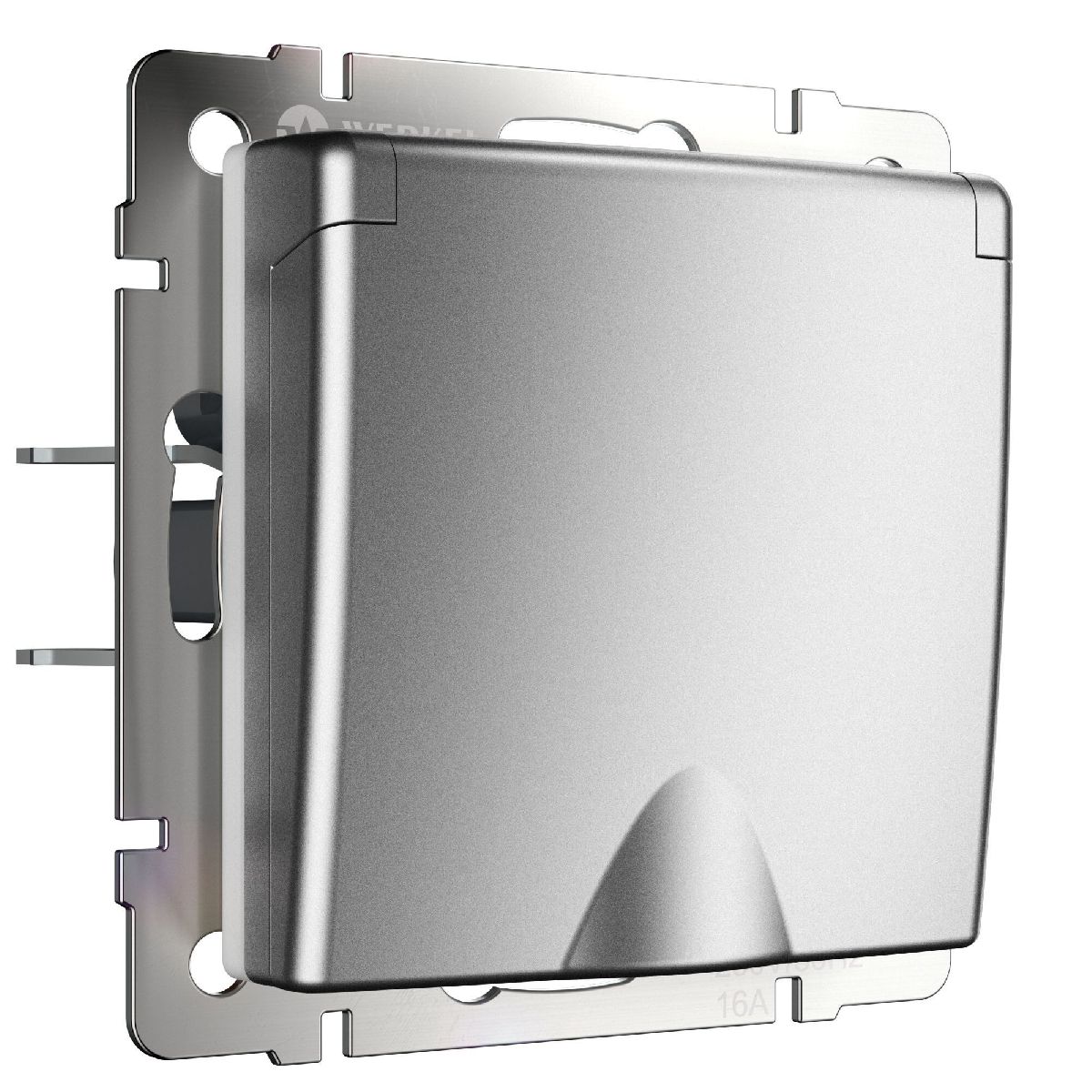 Розетка влагозащищенная с крышкой и шторками Werkel W1171265 4690389195594 a063614 в Санкт-Петербурге