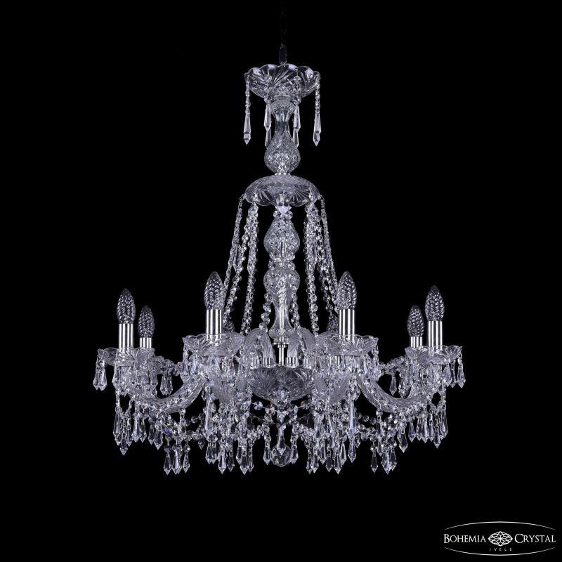 Подвесная люстра Bohemia Ivele Crystal 1403/8/240/XL-75 Ni в Санкт-Петербурге