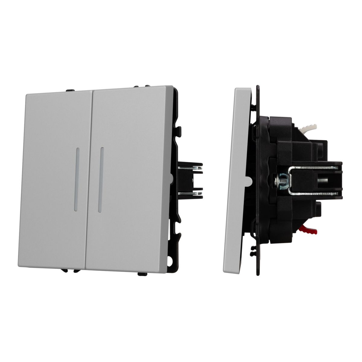 Выключатель 2 кл подсветка софт-тач никель Arlight SWT-MK02-SFPL-L-IS (250V, 10A) 059418(1) в #REGION_NAME_DECLINE_PP#