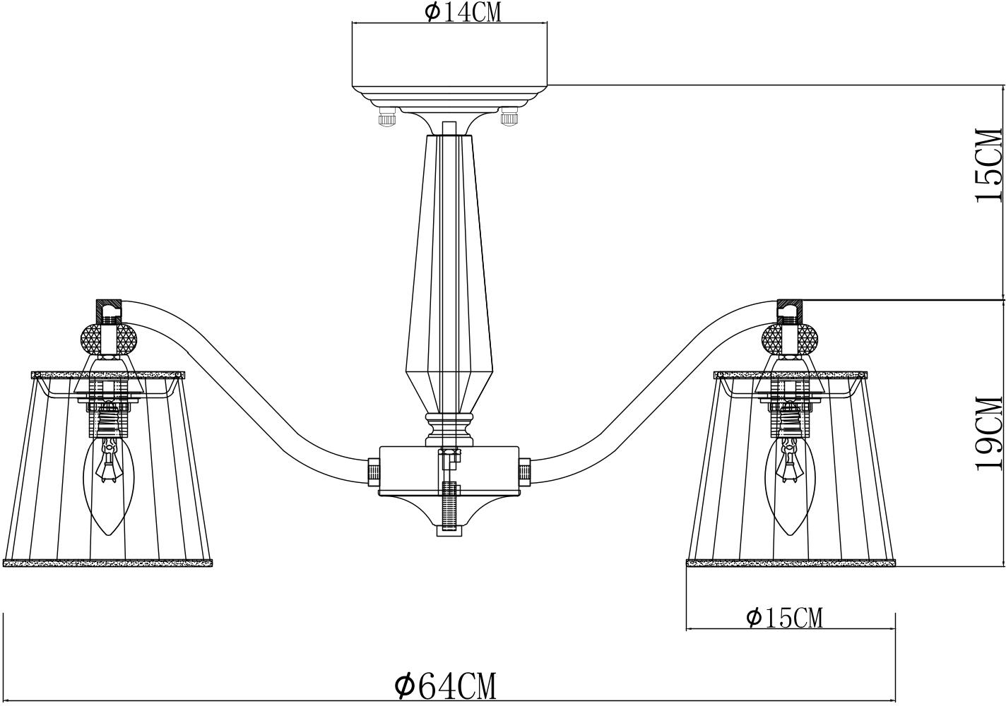 Потолочная люстра Arte Lamp Talitha A4047PL-5CC в Санкт-Петербурге