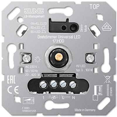 Диммер роторный Jung 1731DD в #REGION_NAME_DECLINE_PP#