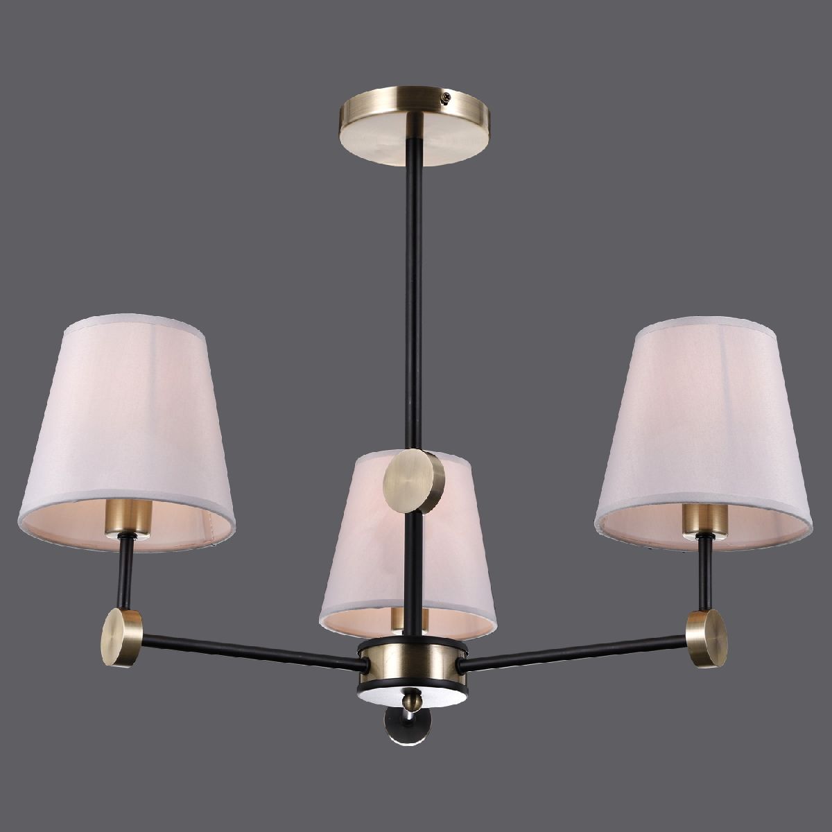 Люстра на штанге Illumico IL0394-3CSQ-24 BK AB CASTOR в Санкт-Петербурге