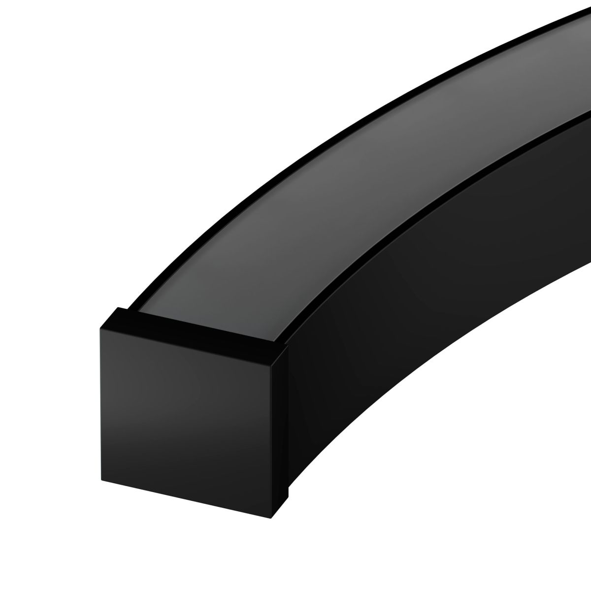 Профиль Arlight LINE-3535-BENT-SIDE-2000 ANOD BLACK (Алюминий) 066908 в Санкт-Петербурге