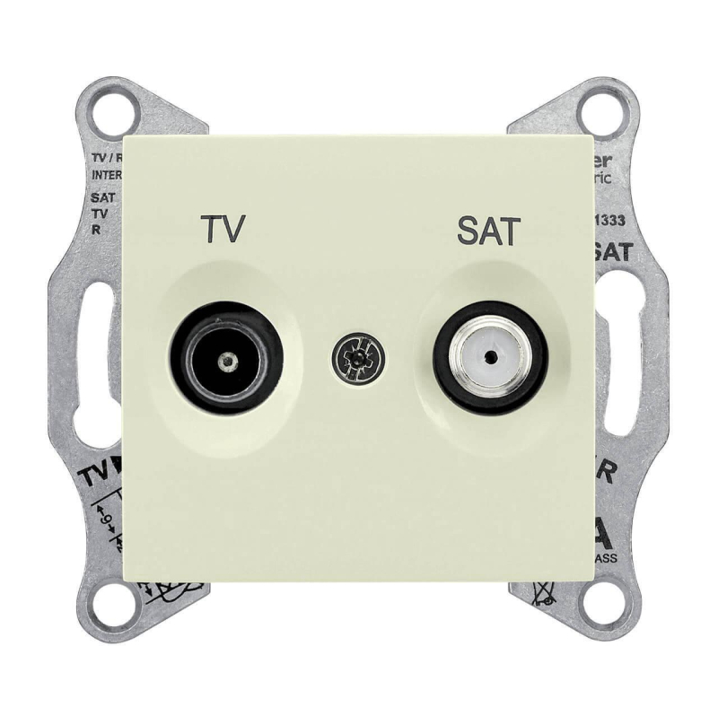 Розетка TV/SAT проходная Schneider Electric Sedna 8dB SDN3401247 в Санкт-Петербурге