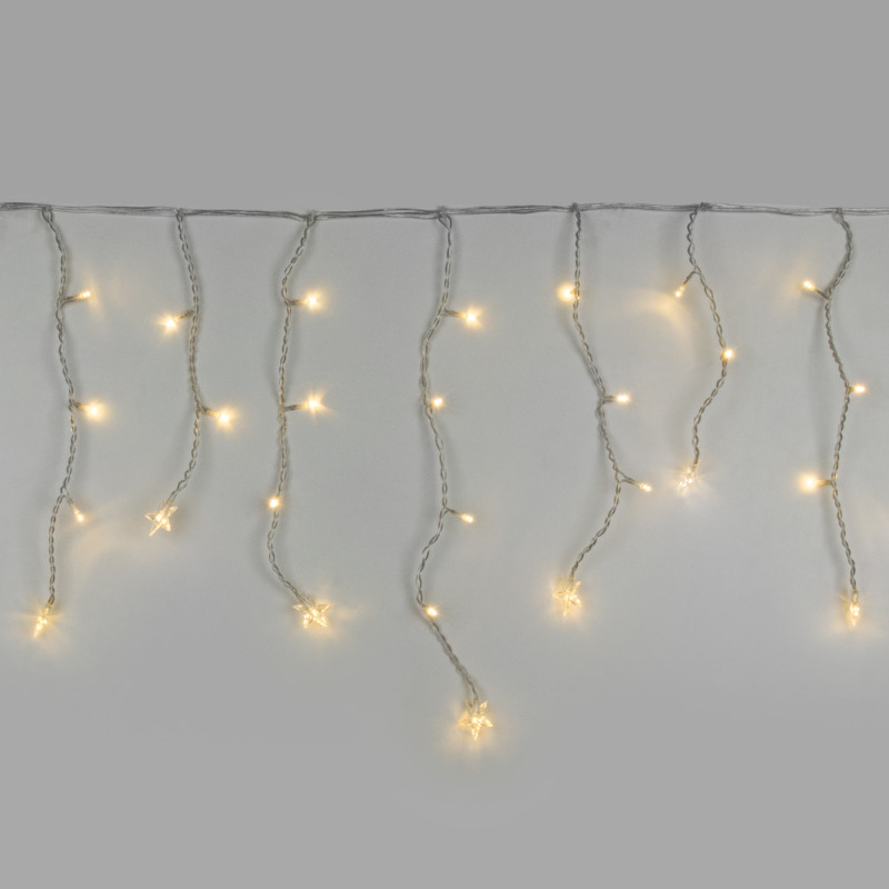 Светодиодная бахрома Eurosvet 100-002 теплый белый 1,8*0,5м IP20 в Санкт-Петербурге