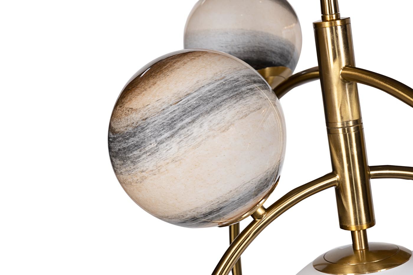 Люстра на штанге Delight Collection Planet KG1122P-7 brass в Санкт-Петербурге