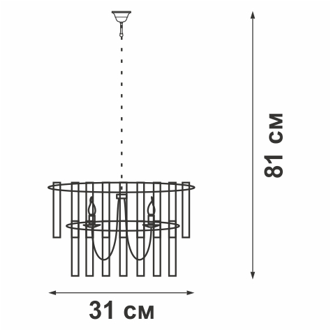 Подвесная люстра Vitaluce V5179-1/4 в Санкт-Петербурге