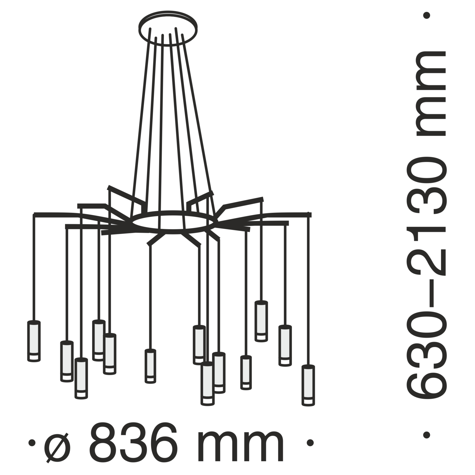 Подвесная люстра Maytoni Davida MOD035PL-12W в #REGION_NAME_DECLINE_PP#