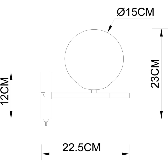 Бра Arte Lamp Alcor A2224AP-1BK в Санкт-Петербурге