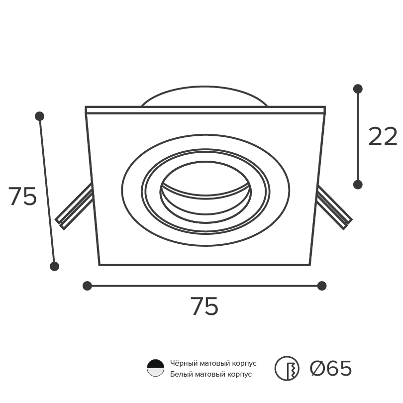 Встраиваемый светильник под лампу MR11 WOLTA Alto mini WDL-MR11/01W-S в Санкт-Петербурге