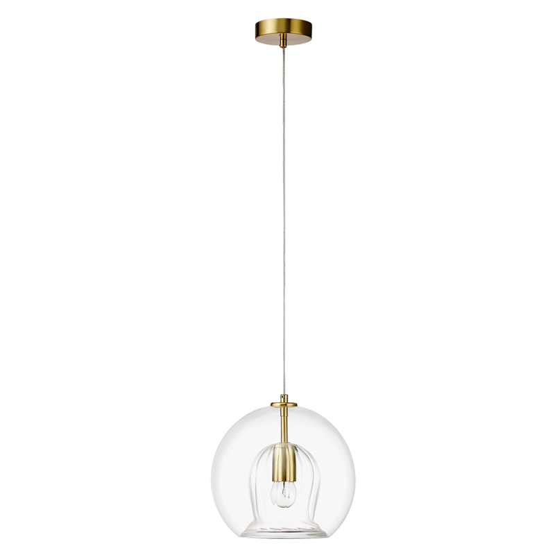 Подвесной светильник Crystal Lux LUISA SP1 BRASS/TRANSPARENT в Санкт-Петербурге