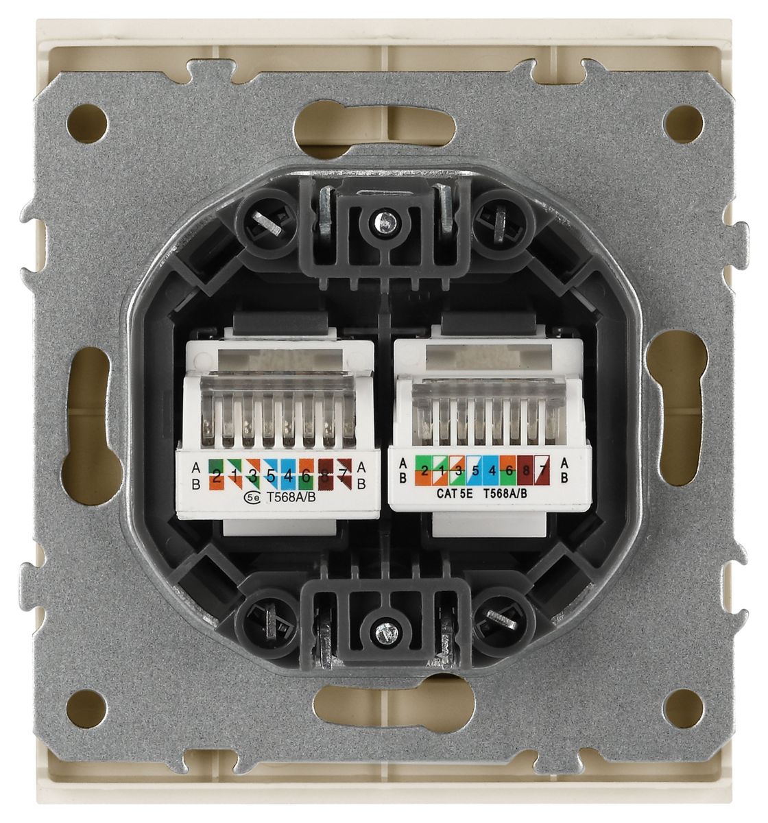Розетка Эра Arktik 16-3108-04 информационная двойная 2XRJ45 шампань Б0070487 в Санкт-Петербурге