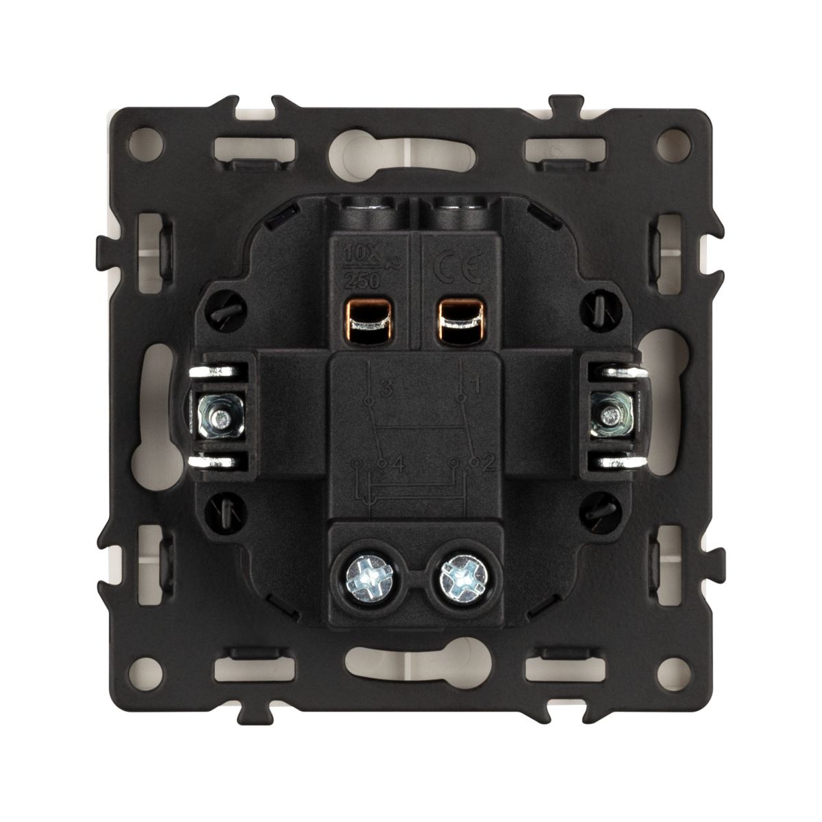 Механизм выключателя одноклавишный перекрёстный Arlight SWT-NOBE-MKX1-SFPL-GD (230V, 10A) 054250 в #REGION_NAME_DECLINE_PP#