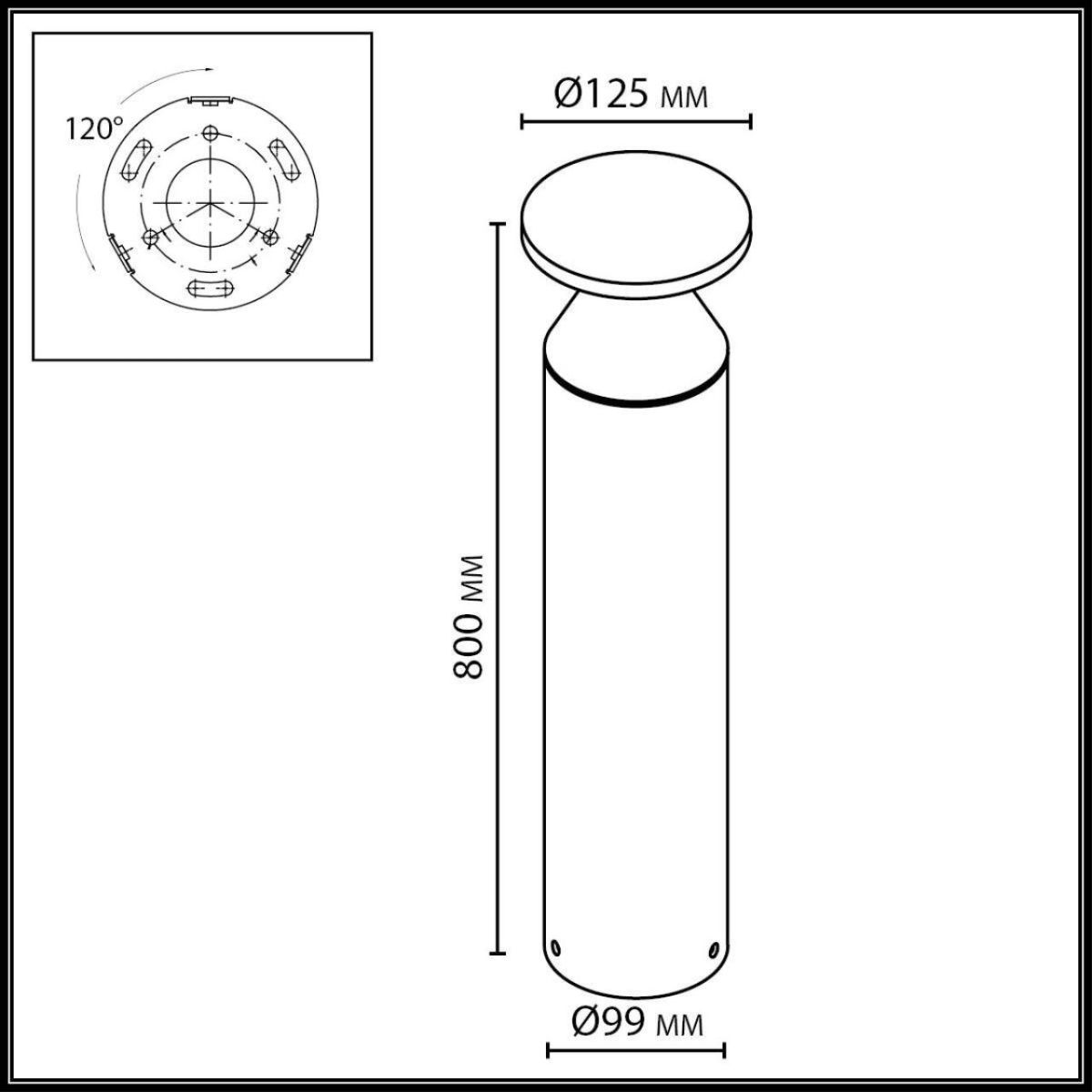 Ландшафтный светильник Odeon Light Nature Coil 7119/12GLA в Санкт-Петербурге
