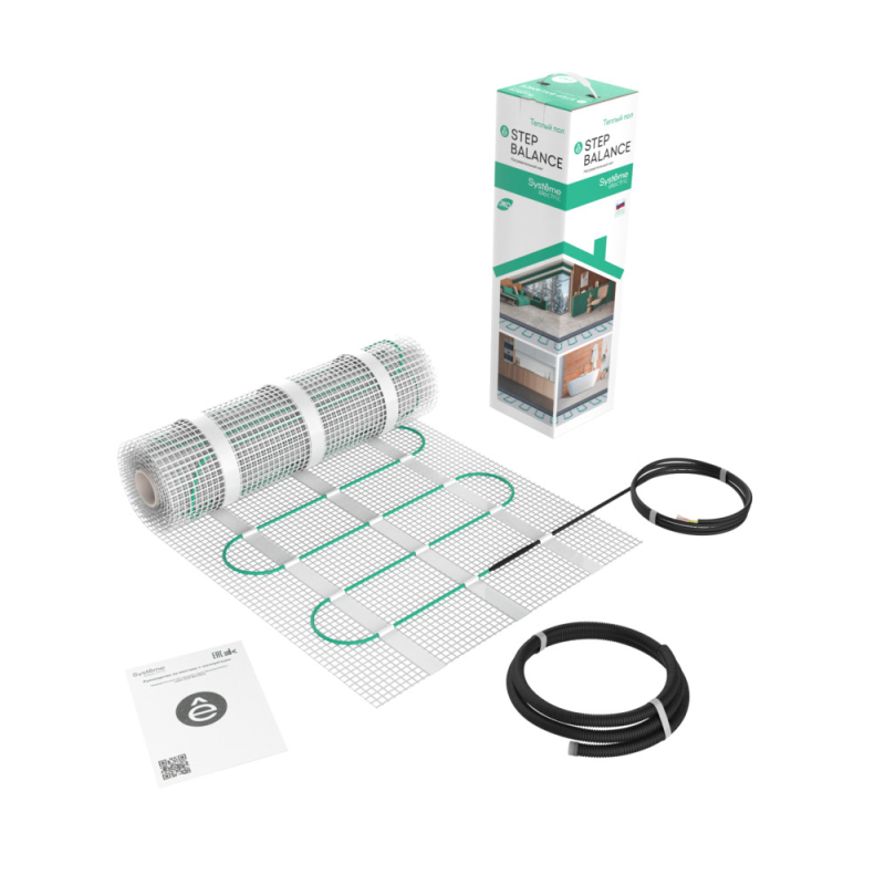 Мат нагревательный 150 Вт/м2, 450 Вт, 3 м2 Systeme Electric Step Balance SBM150030 в Санкт-Петербурге