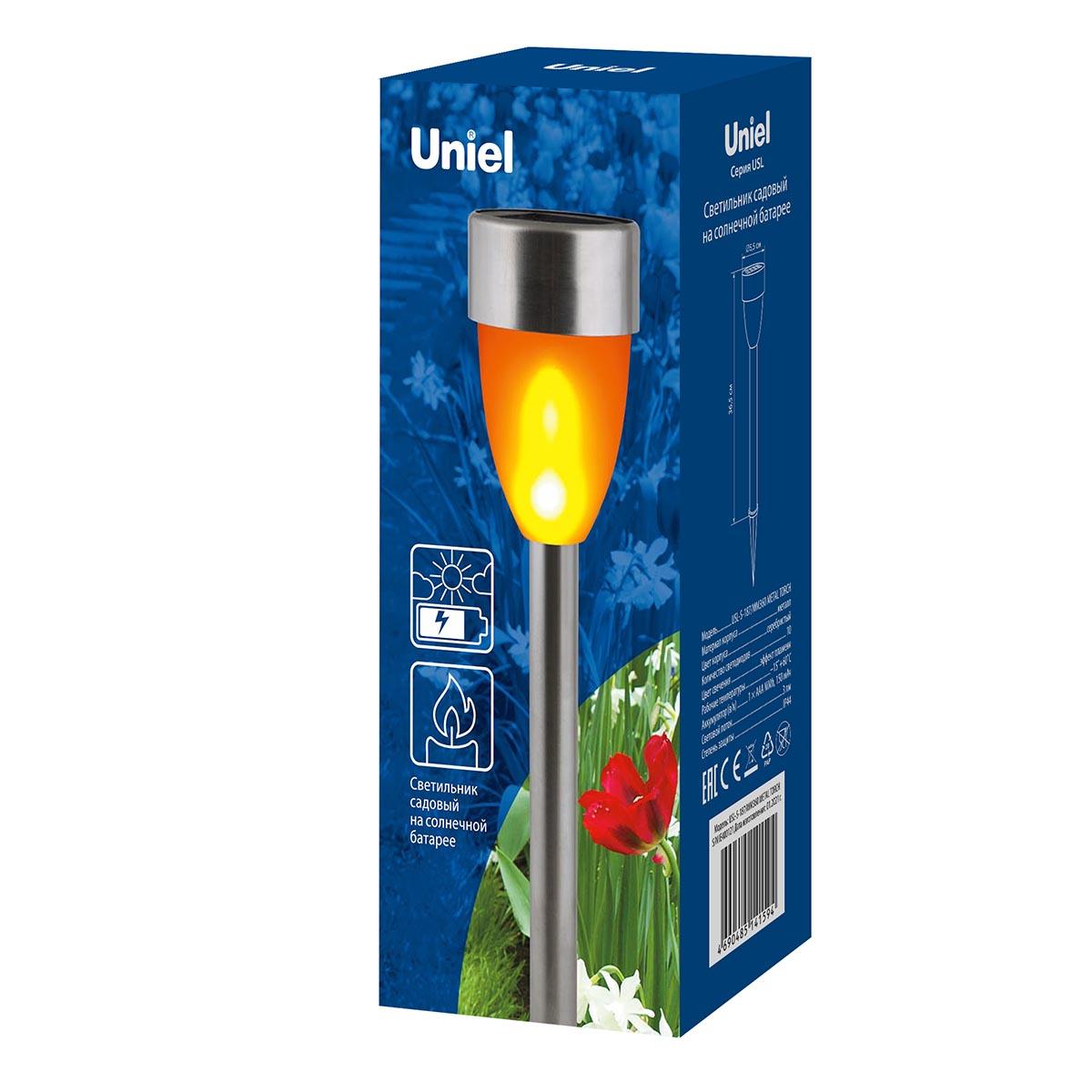 Светильник на солнечных батареях Uniel Special USL-S-187/MM360 Metal Torch UL-00007926 в #REGION_NAME_DECLINE_PP#