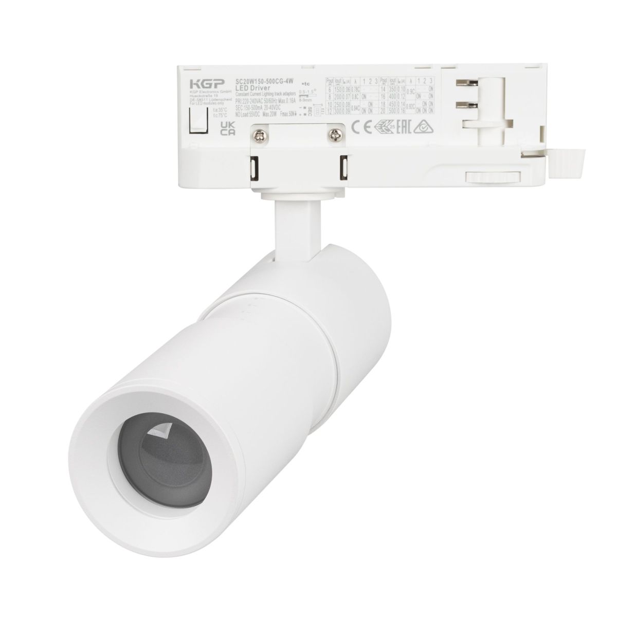 Трековый трехфазный светильник Arlight LGD-ARTEMIS-TRACK-4TR-R55-12W Warm3000 (WH, 8-80 deg, 230V, DALI) 057689 в Санкт-Петербурге