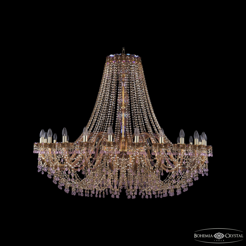 Подвесная люстра Bohemia Ivele Crystal 1410/24/530 G V7010 M777 в Санкт-Петербурге