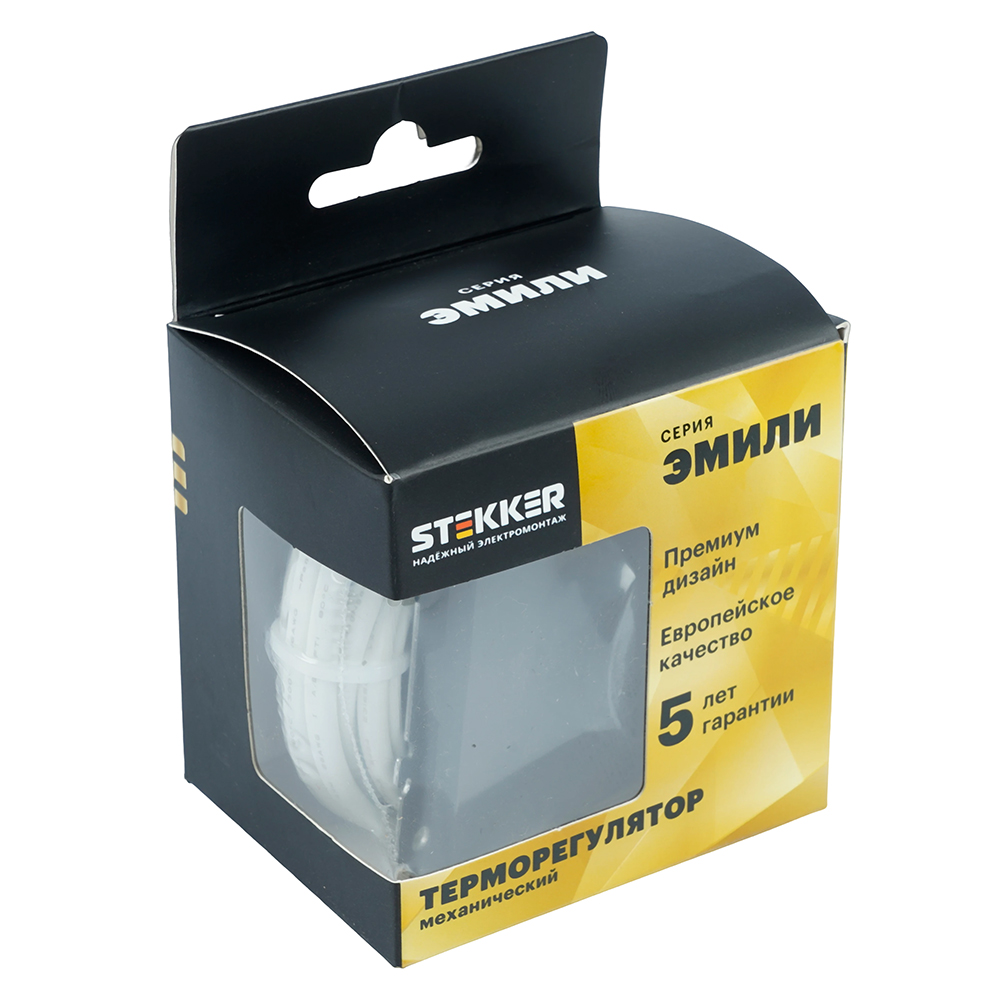 Терморегулятор механический Stekker Эмили RSW00-5120-05  черный уголь, soft touch 50713 в #REGION_NAME_DECLINE_PP#