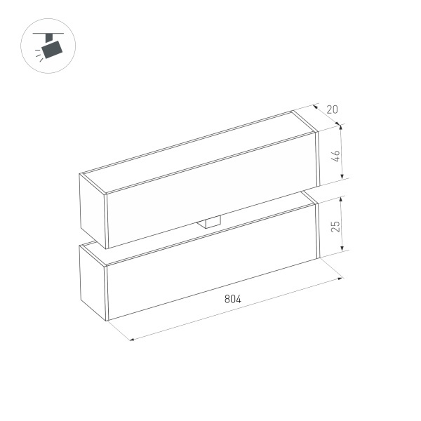 Трековый светильник Arlight Mag-Flat-Fold-25-S804-24W Day4000 034241 в Санкт-Петербурге