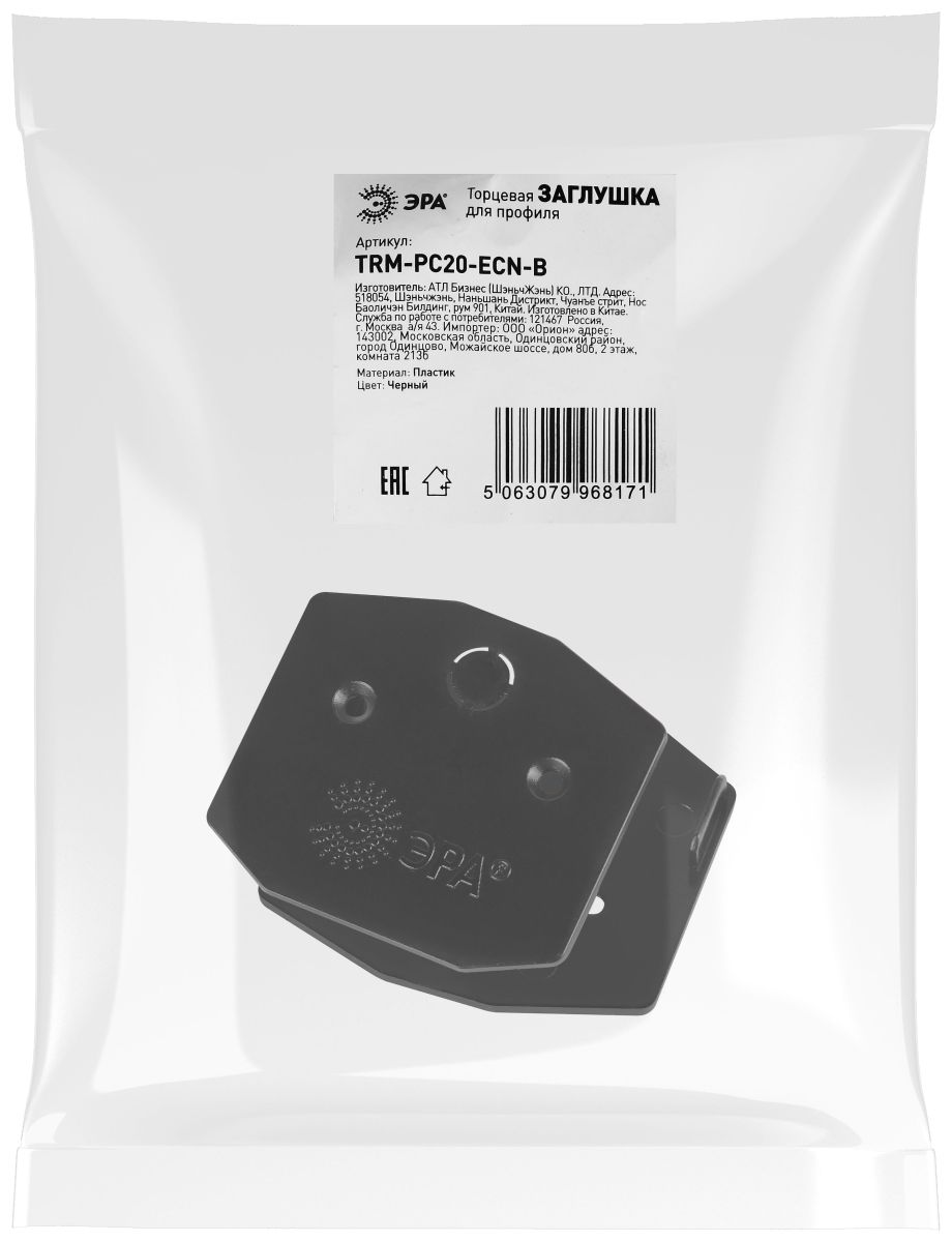 Заглушка для магнитного шинопровода NOVA ver.2 ЭРА TRM-PC20-ECN Б0063941 в Санкт-Петербурге