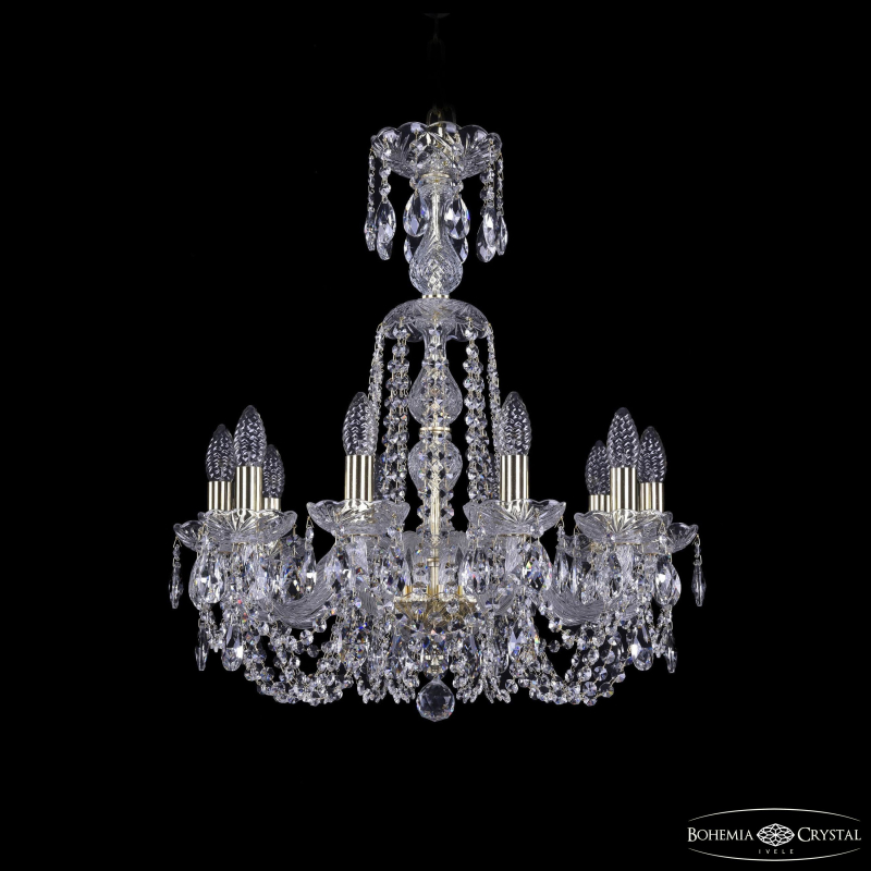 Подвесная люстра Bohemia Ivele Crystal 1402/10/195/XL-64 G в Санкт-Петербурге