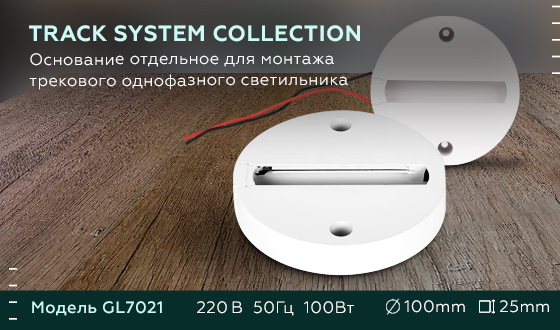 Основание для шинопровода Ambrella Light Track System GL7021 в Санкт-Петербурге