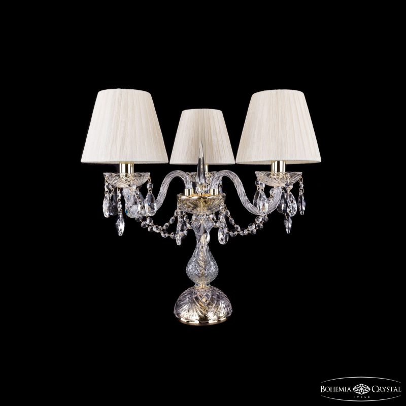Настольная лампа Bohemia Ivele Crystal 1406L/3/141-39 G SH33-160 в Санкт-Петербурге