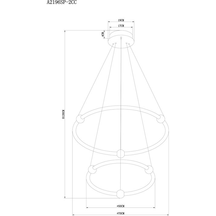 Подвесной светильник Arte Lamp Harley A2196SP-2CC в Санкт-Петербурге