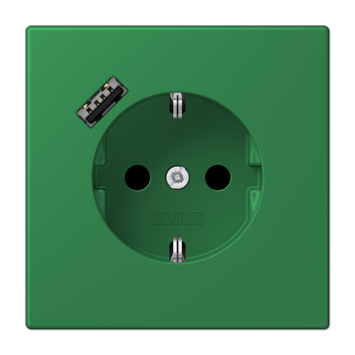 Розетка 2K+З USB Typ A Jung LC1520-18A219 в #REGION_NAME_DECLINE_PP#