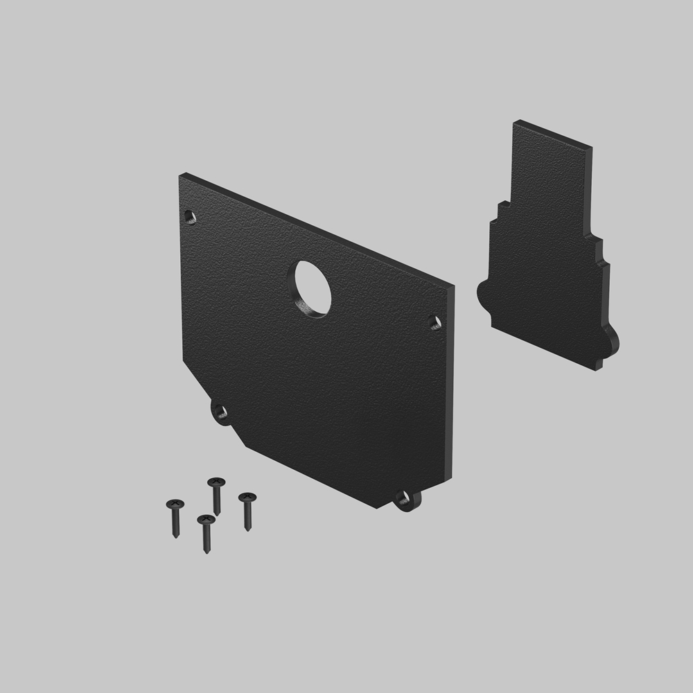 Комплект заглушек к шинопроводу Maytoni Technical Magnetic track system Exility Accessories for tracks Exility TRA034EC-SCH-42B в Санкт-Петербурге