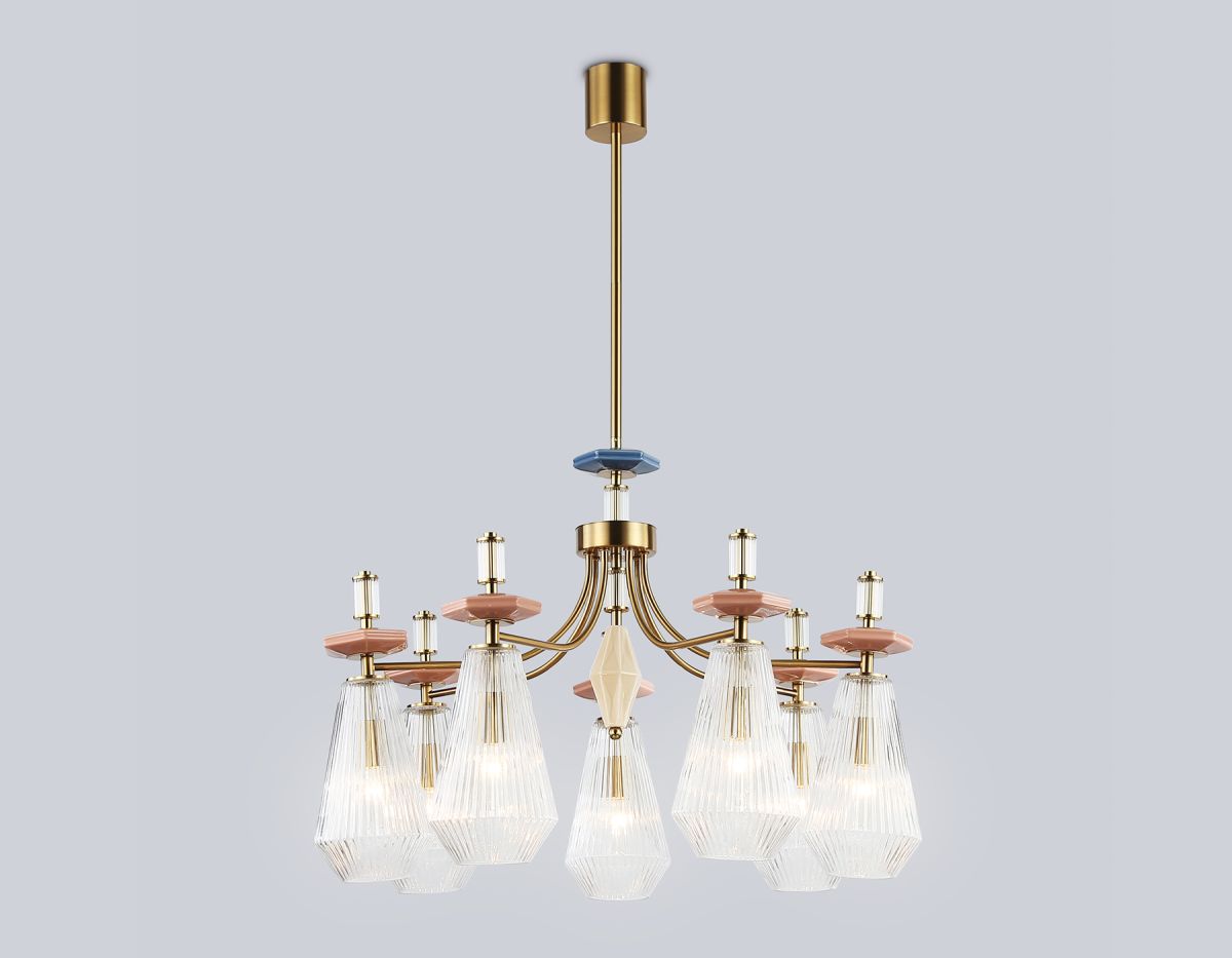 Люстра на штанге Ambrella Light High Light Ceramo Modern LH53184 в Санкт-Петербурге