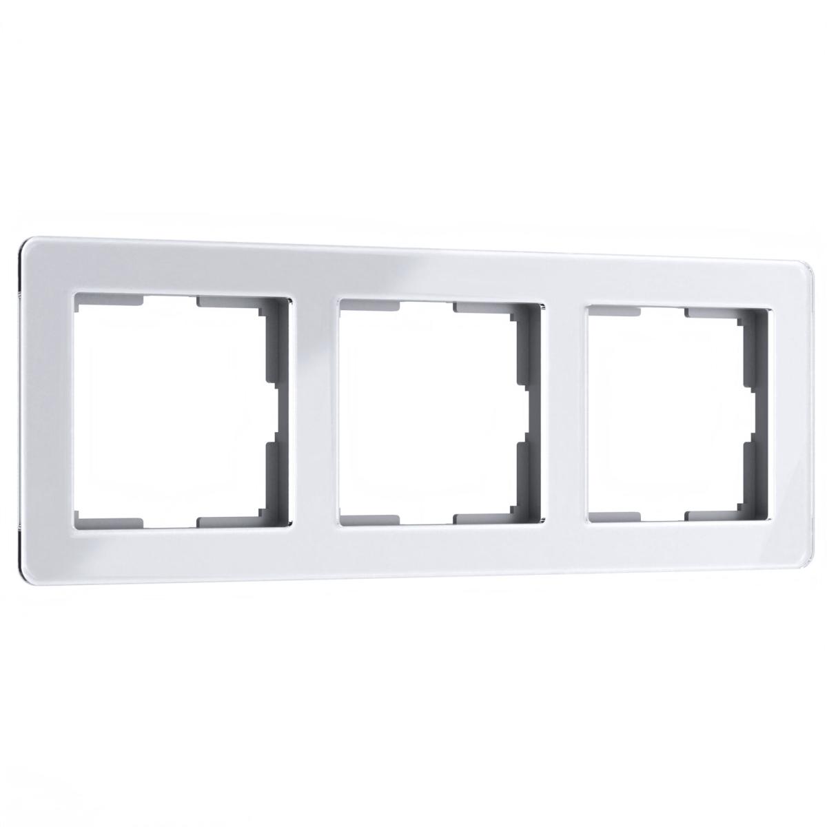 Рамка на 3 поста Werkel Acrylic белый 4690389184871 W0032701 в Санкт-Петербурге