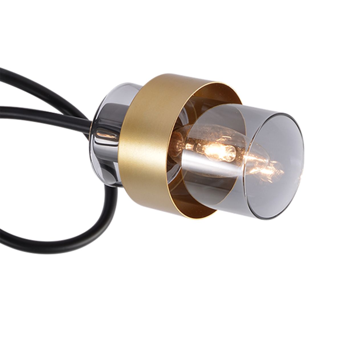 Потолочный светильник на натяжной потолок Escada Hurricane 1139/3P Black/Gold в Санкт-Петербурге