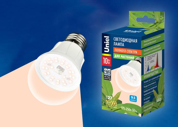 Лампа светодиодная для растений (11098) Uniel E27 20W 650K прозрачная LED-M80-20W/SP/E27/CL в Санкт-Петербурге