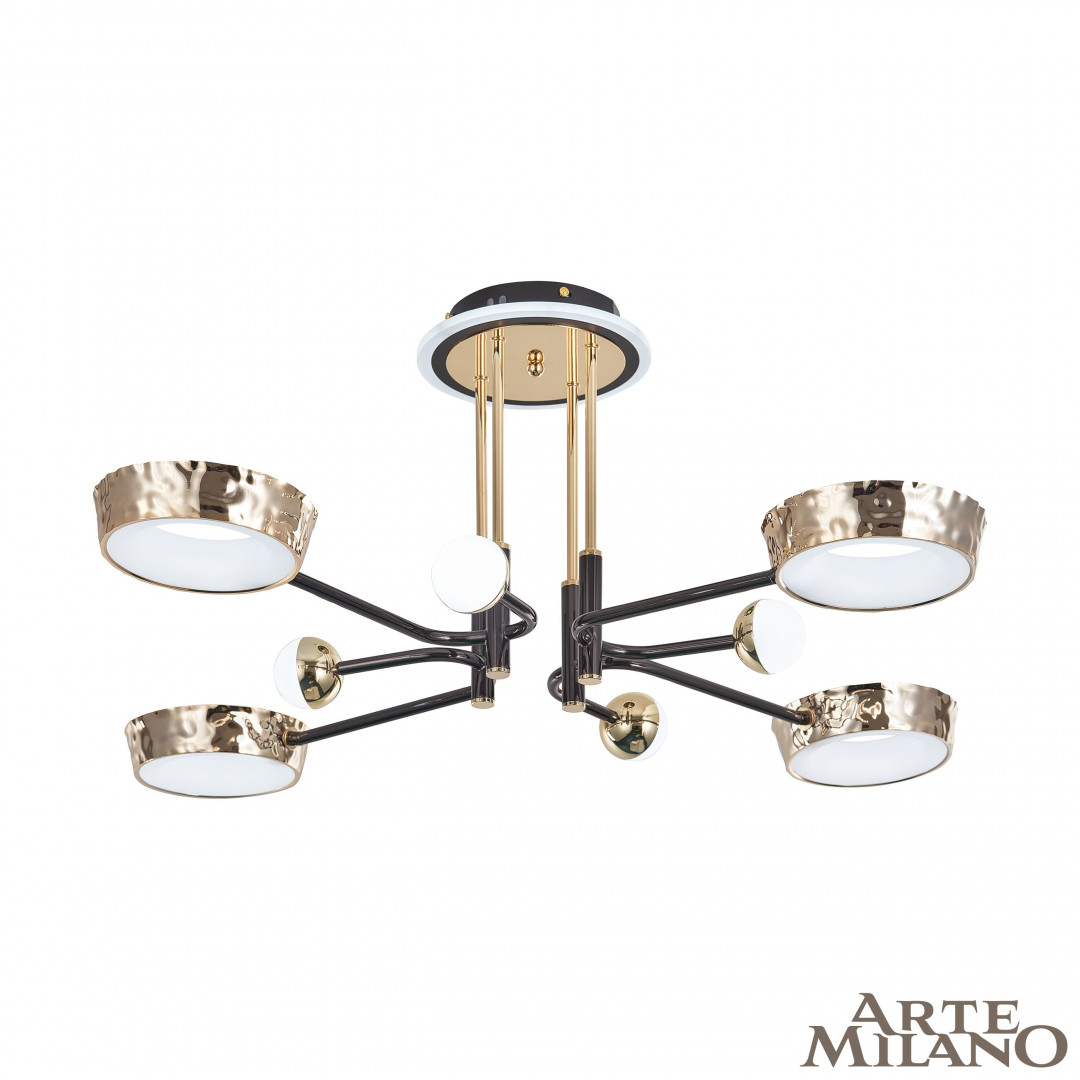 Потолочная люстра Arte Milano Ferrara 273210/8 BK/GD в #REGION_NAME_DECLINE_PP#
