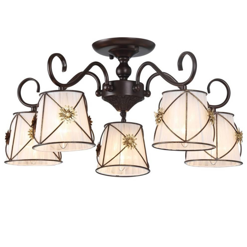 Потолочная люстра Arte Lamp 72 A5495PL-5BR в #REGION_NAME_DECLINE_PP#