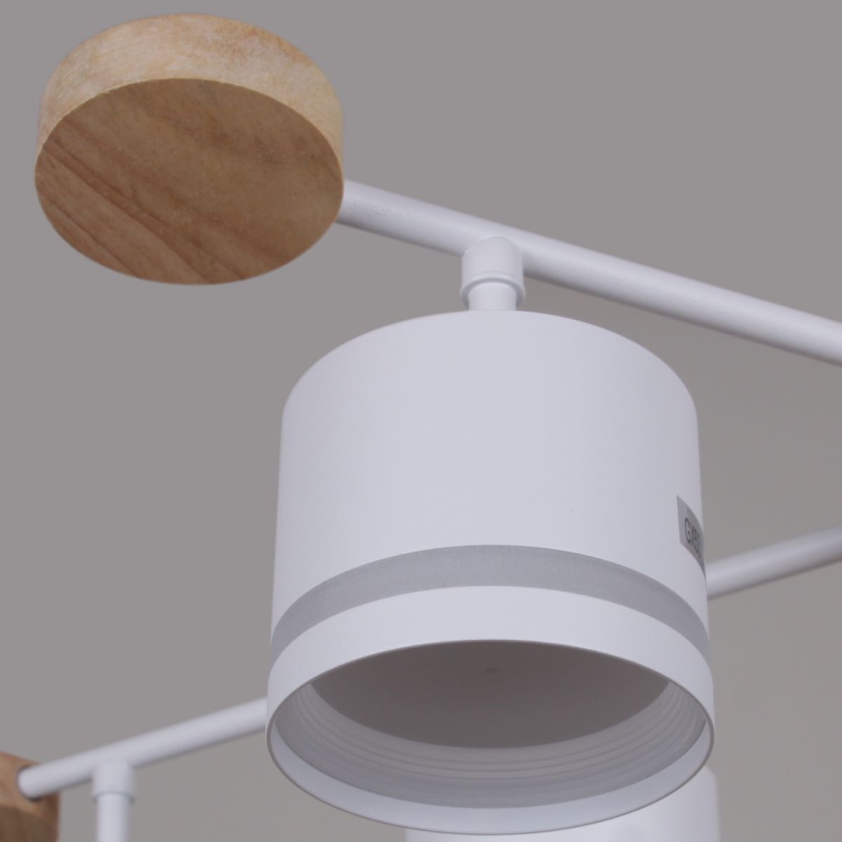 Люстра на штанге Reluce 78730-0.3-08 GX53 WH+WOOD в Санкт-Петербурге